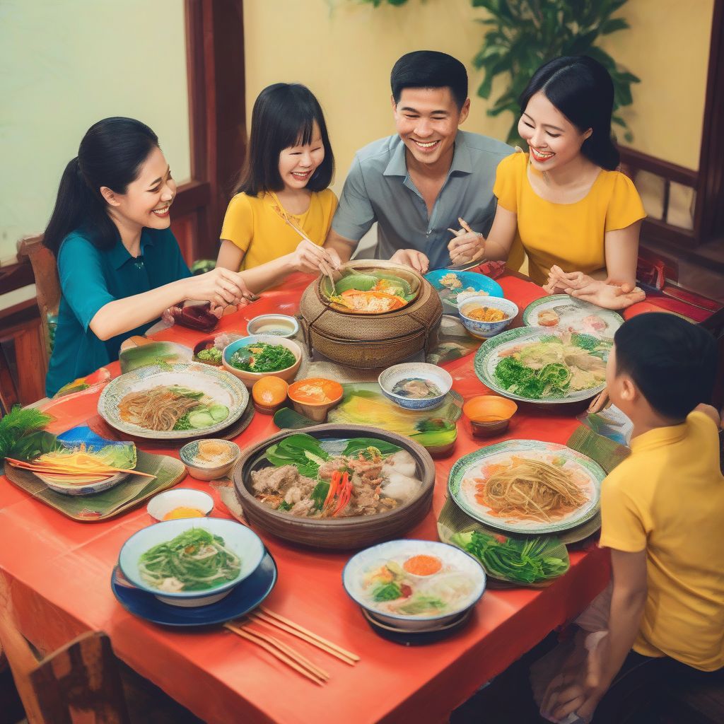 Vietnamese Family Meal