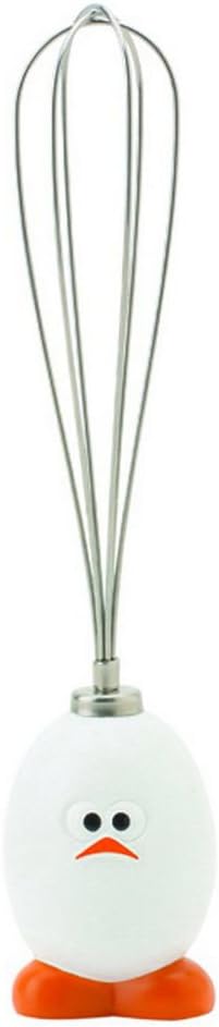 96019 Joie Whisky Egg and Batter Whisk, Stainless Steel Wires, White