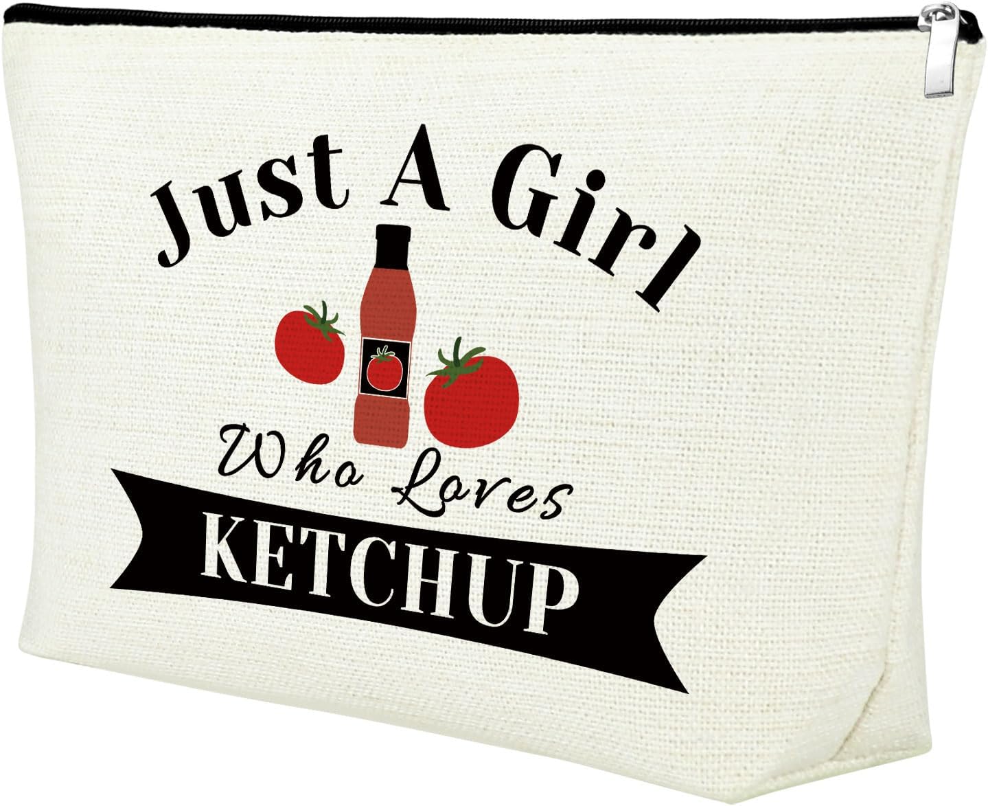 Ketchup Lover Gift Who Loves Ketchup Makeup Bag Ketchup Gifts for Ketchup Lover Ketchup Gift Ideas Food Lover Gifts Cosmetic Bag Foodie Gift Ketchup Themed Gifts for Women Friends Girls Zipper Pouch