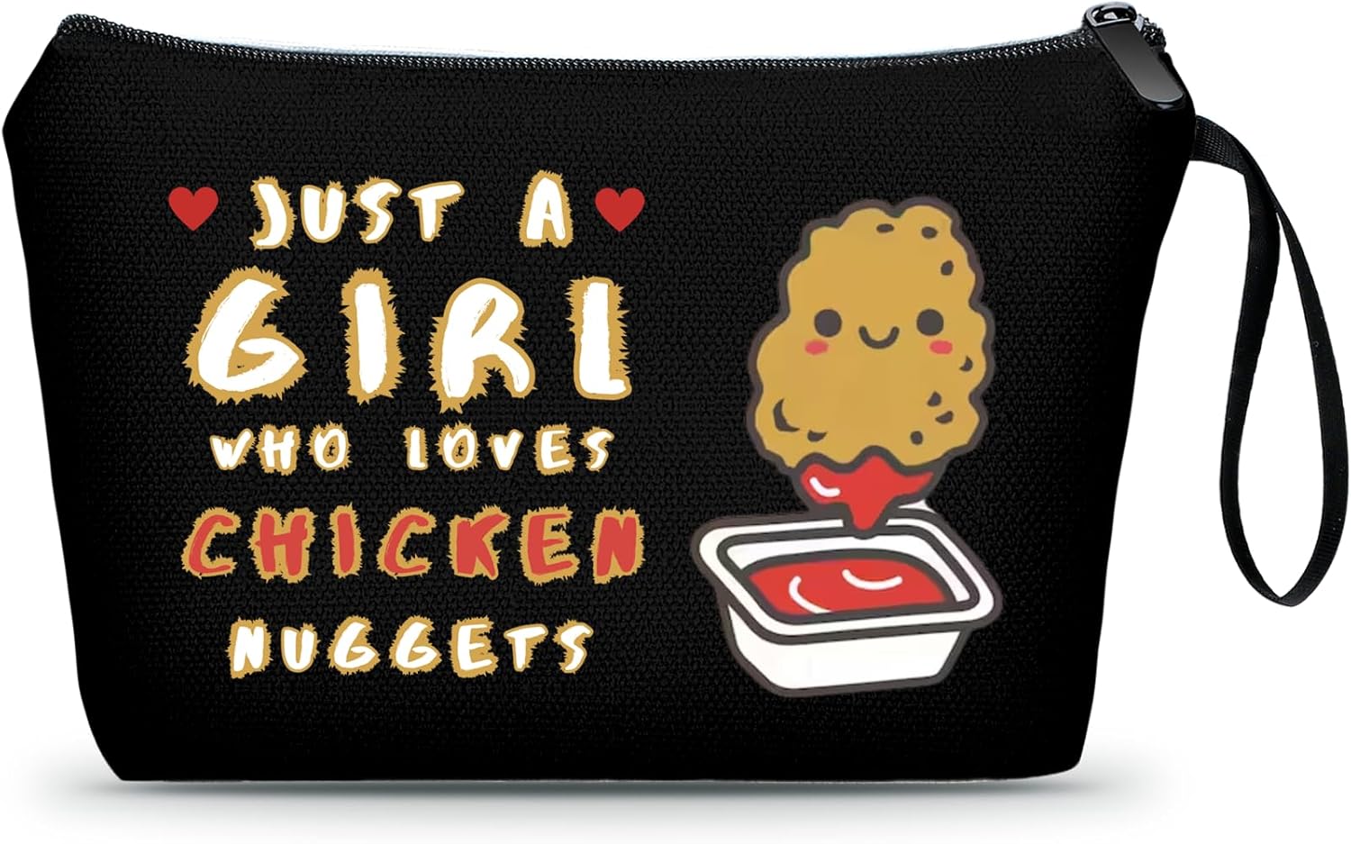 Fun Gifts for Women,Chicken Nugget Gifts,Foodie Gifts,Funny Food Gifts,Friend Gift,Gift for Sisters from Sister,Makeup Bag for Women,Cute Gifts for Friend,Quirky Gifts,Christmas Gifts