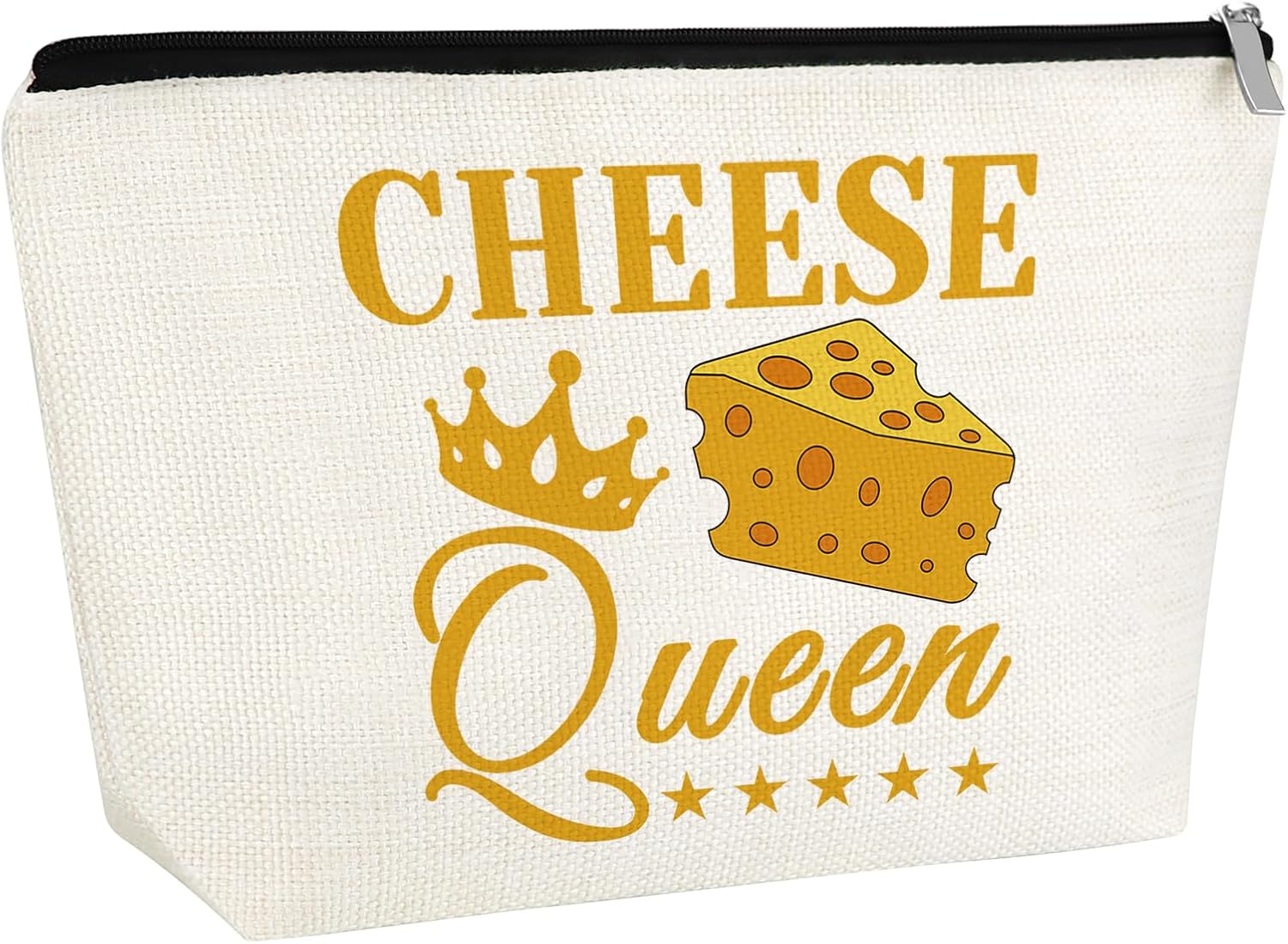 Cheese Gifts Cheese Themed Gifts for Cheese Lover Funny Cheese Makeup Bag for Women Girls Foodie Gifts Cosmetic Bag Friendship Birthdays Christmas Gifts for Friends BFF Sister Daughter Travel Pouch
